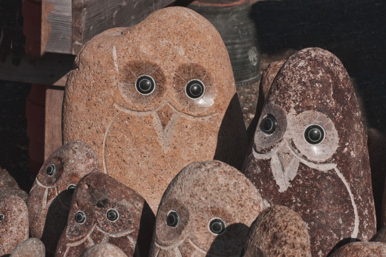 Stone faces s